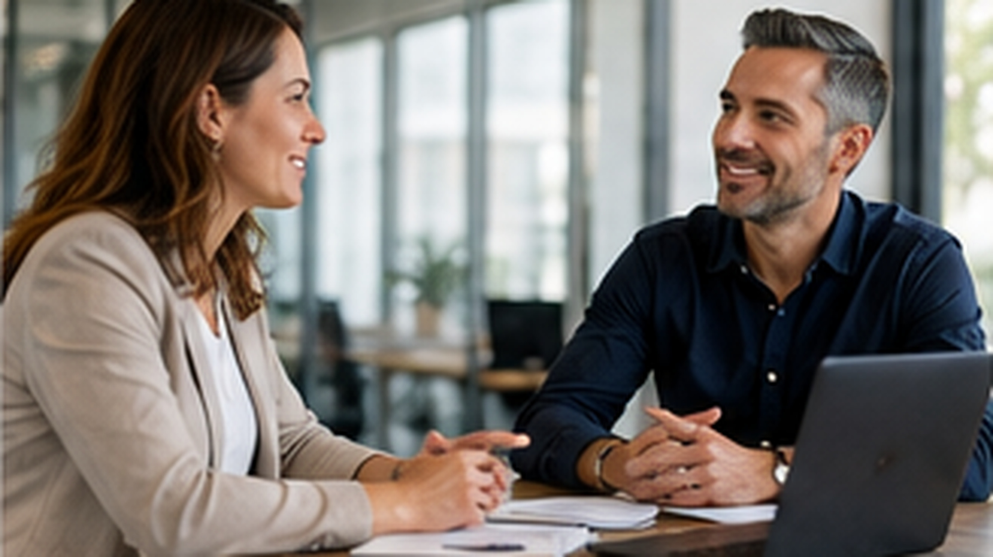 Hiring manager speaking with a recruiter